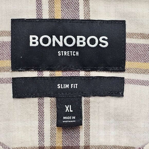Bonobos Light Flannel Slim Fit Stretch Button Down XL - Picture 4 of 6